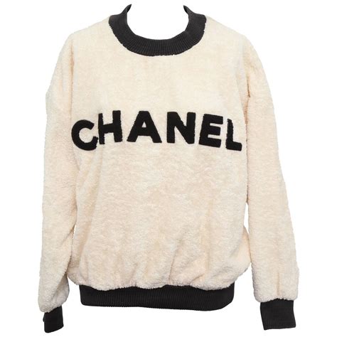 designer-ish chanel sweatshirt|chanel cashmere sweaters.